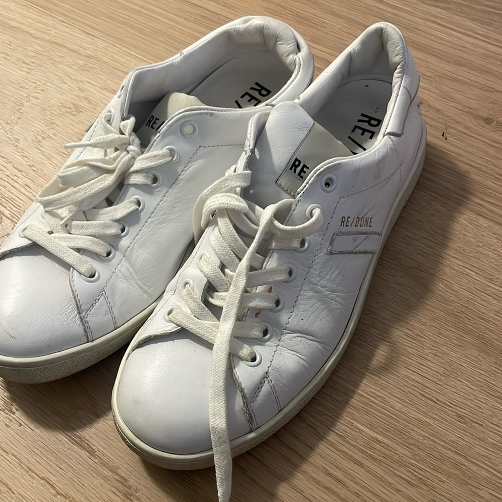 Redone white sneakers
